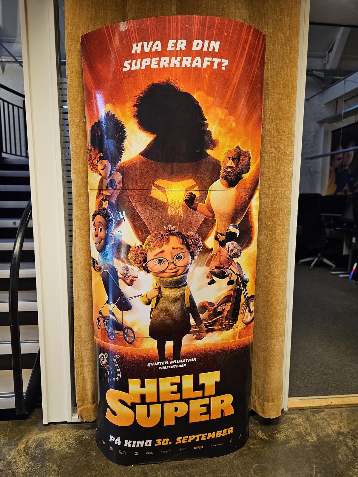 Poster from Qvisten Animation's <em>Just Super</em> (original title <em>Helt Super</em>), released in 2022.