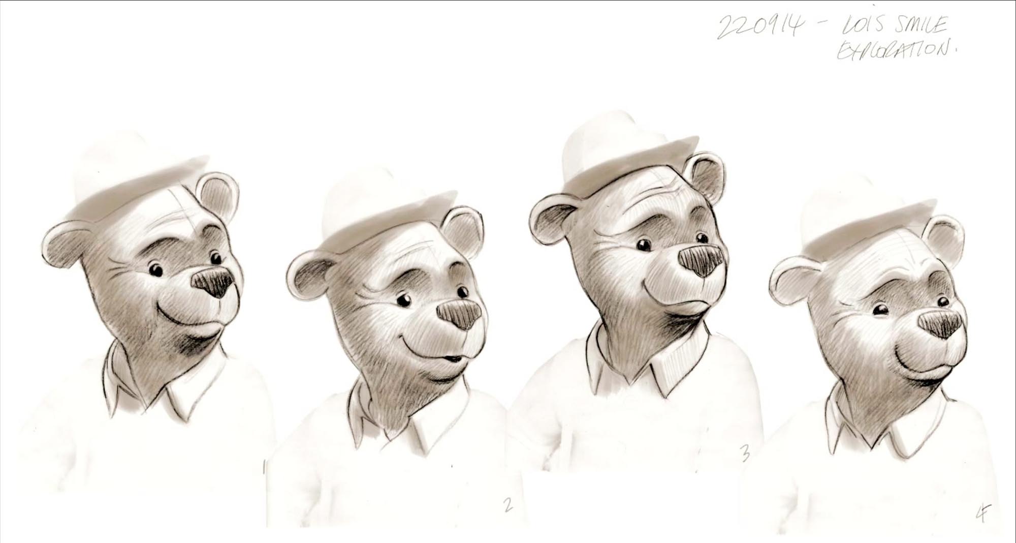 Lewis smile exploration drawings.