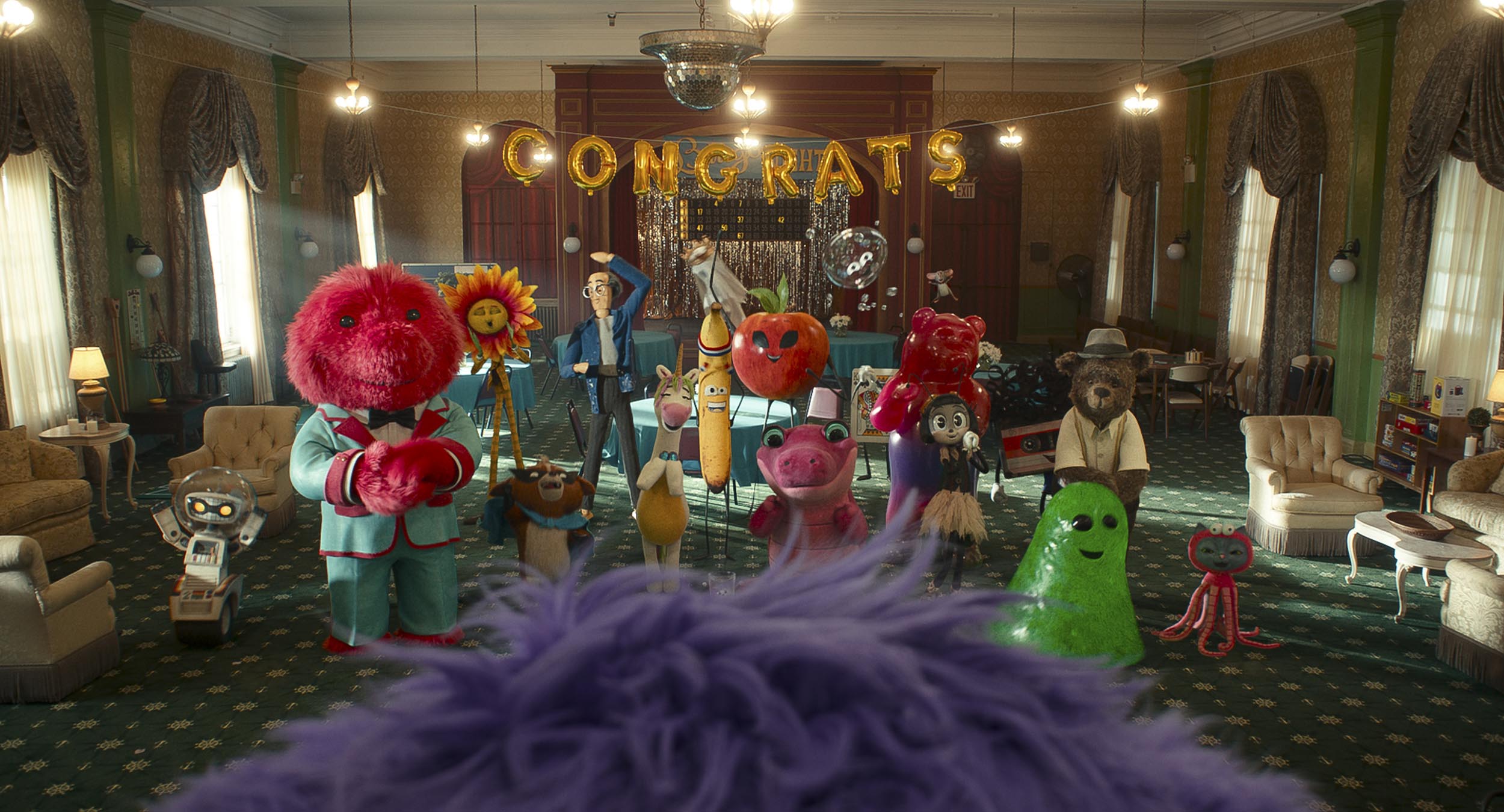 Some of the animated characters who appear in Paramount's <em>IF.</em>