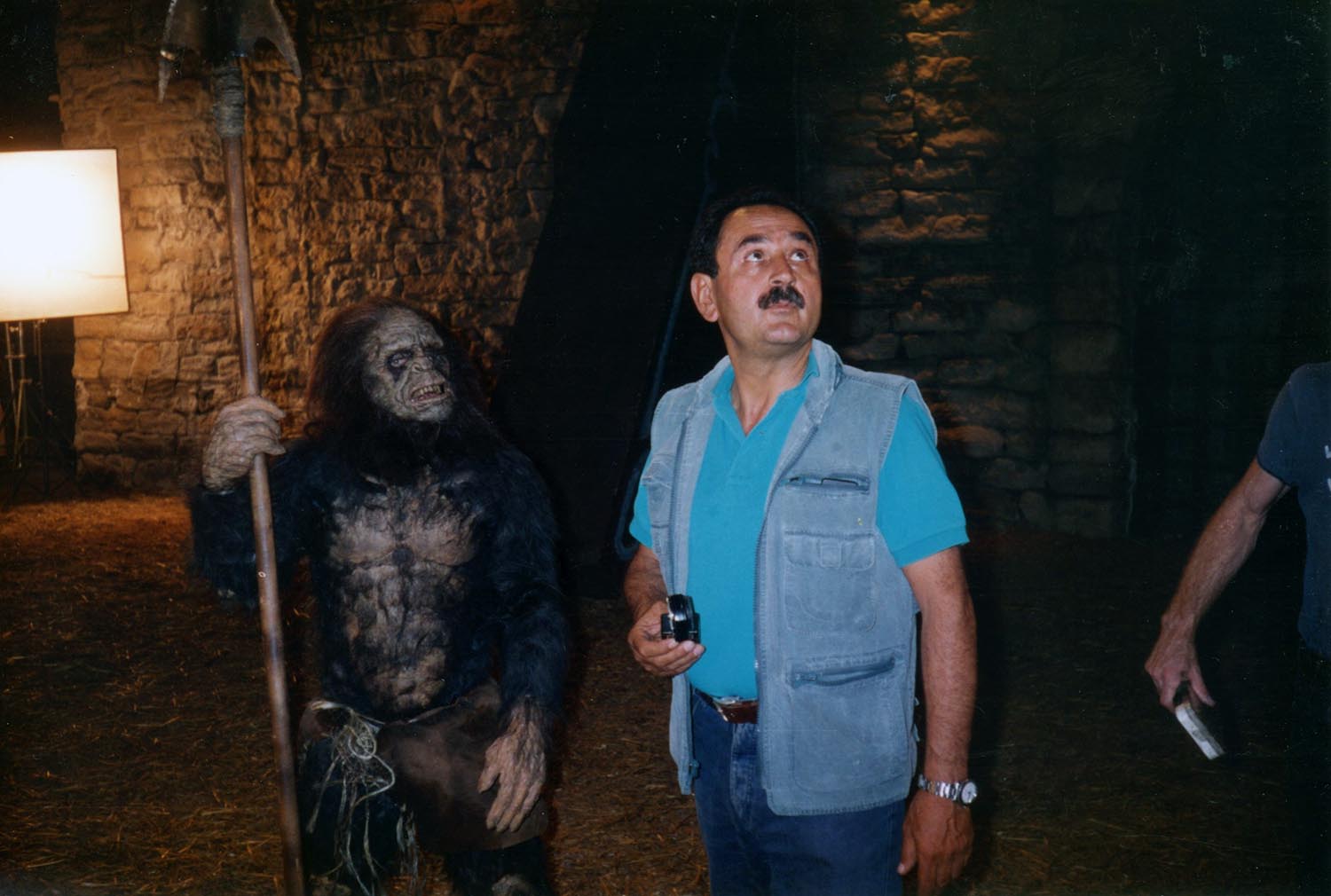 Cinematographer Adolfo Bartoli during the 1994 shoot.