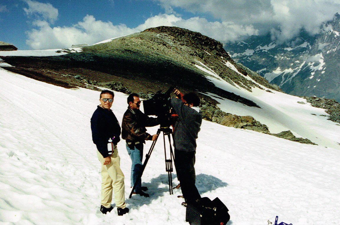 The 1994 film shoot in Italy.